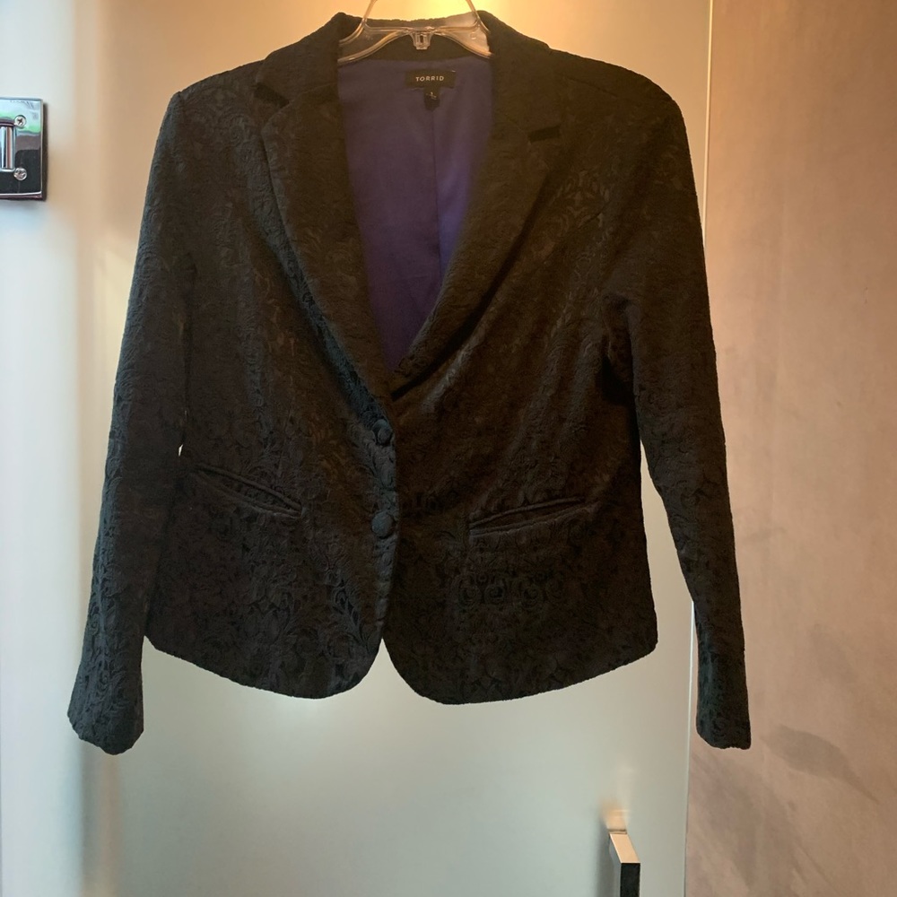 Black Two Button Blazer - image 1